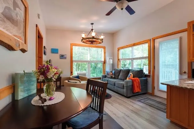 Private Dock & Deck: Tranquil Dam Pond Cottage!