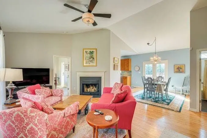Private Deck & Views: Rural Virginia Escape