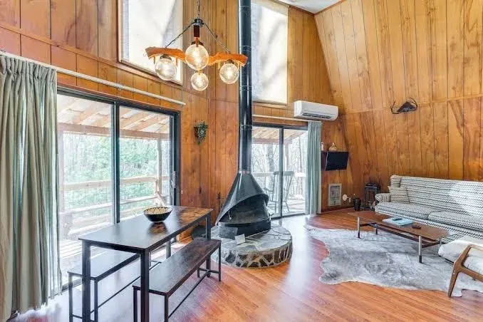 Hot Tub, Deck & Fire Pit: Secluded Cabin in Murphy